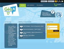 Tablet Screenshot of geoplateforme17.fr